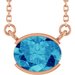 Half-Bezel Solitaire Necklace or Center