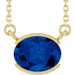 Half-Bezel Solitaire Necklace or Center