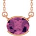 Half-Bezel Solitaire Necklace or Center