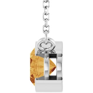 Half-Bezel Solitaire Necklace or Center