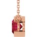 Half-Bezel Solitaire Necklace or Center