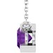 Half-Bezel Solitaire Necklace or Center