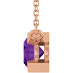 Half-Bezel Solitaire Necklace or Center