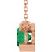 Half-Bezel Solitaire Necklace or Center
