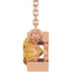 Half-Bezel Solitaire Necklace or Center