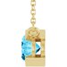 Half-Bezel Solitaire Necklace or Center