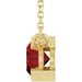 Half-Bezel Solitaire Necklace or Center