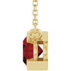 Half-Bezel Solitaire Necklace or Center