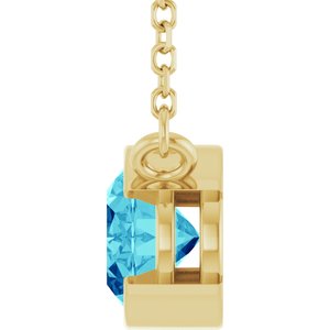 Half-Bezel Solitaire Necklace or Center