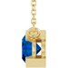 Half-Bezel Solitaire Necklace or Center