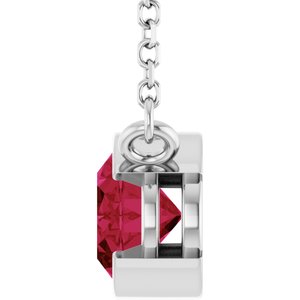Half-Bezel Solitaire Necklace or Center