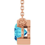 Half-Bezel Solitaire Necklace or Center