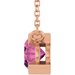 Half-Bezel Solitaire Necklace or Center