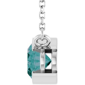 Half-Bezel Solitaire Necklace or Center