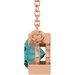 Half-Bezel Solitaire Necklace or Center