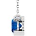 Half-Bezel Solitaire Necklace or Center