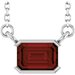 Half-Bezel Solitaire Necklace or Center