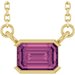 Half-Bezel Solitaire Necklace or Center