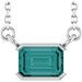 Half-Bezel Solitaire Necklace or Center