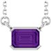 Half-Bezel Solitaire Necklace or Center