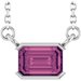 Half-Bezel Solitaire Necklace or Center
