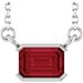Half-Bezel Solitaire Necklace or Center