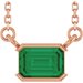 Half-Bezel Solitaire Necklace or Center