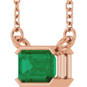 Half-Bezel Solitaire Necklace or Center