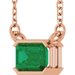Half-Bezel Solitaire Necklace or Center