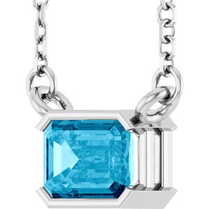 Half-Bezel Solitaire Necklace or Center