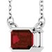 Half-Bezel Solitaire Necklace or Center