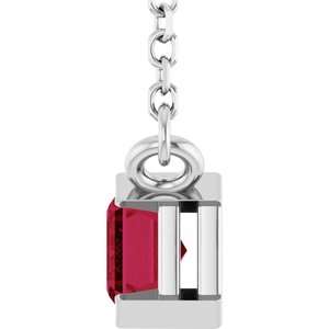 Half-Bezel Solitaire Necklace or Center