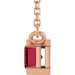 Half-Bezel Solitaire Necklace or Center