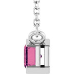 Half-Bezel Solitaire Necklace or Center