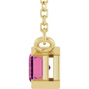 Half-Bezel Solitaire Necklace or Center