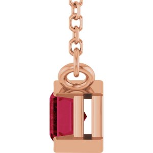 Half-Bezel Solitaire Necklace or Center