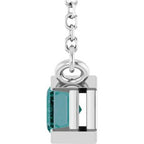 Half-Bezel Solitaire Necklace or Center