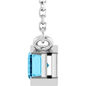 Half-Bezel Solitaire Necklace or Center