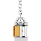 Half-Bezel Solitaire Necklace or Center