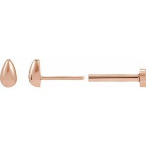 Teardrop Stud Earrings