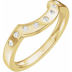Accented Bezel-Style Engagement Ring or Band