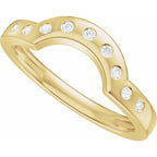 Accented Bezel-Style Engagement Ring or Band