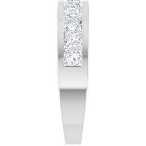 Channel-Set Tapered Anniversary Band