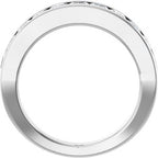Channel-Set Tapered Anniversary Band