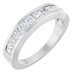 Channel-Set Tapered Anniversary Band