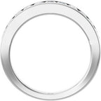 Channel-Set Tapered Anniversary Band