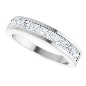 Channel-Set Tapered Anniversary Band