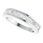 Channel-Set Tapered Anniversary Band