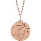 Engravable Sports Ball Necklace or Pendant