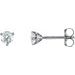 Round 3-Prong Cocktail-Style Stud Earrings